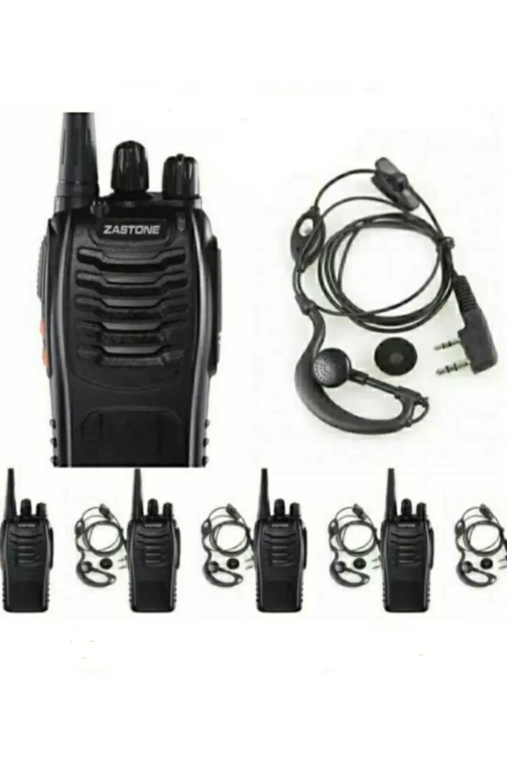 5 Adet Lisans Gerektirmeyen Tam Takım Zastone Pmr El Telsizi Şant