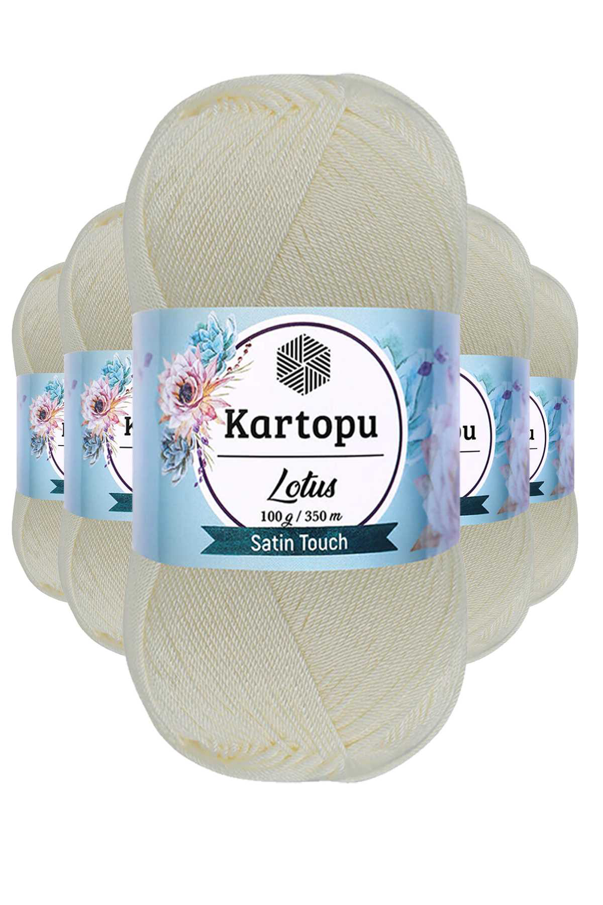 Just Cheap Store 5 Adet Lotus Bikini Büstiyer Bluz Örgü İpi  K019 Ekru