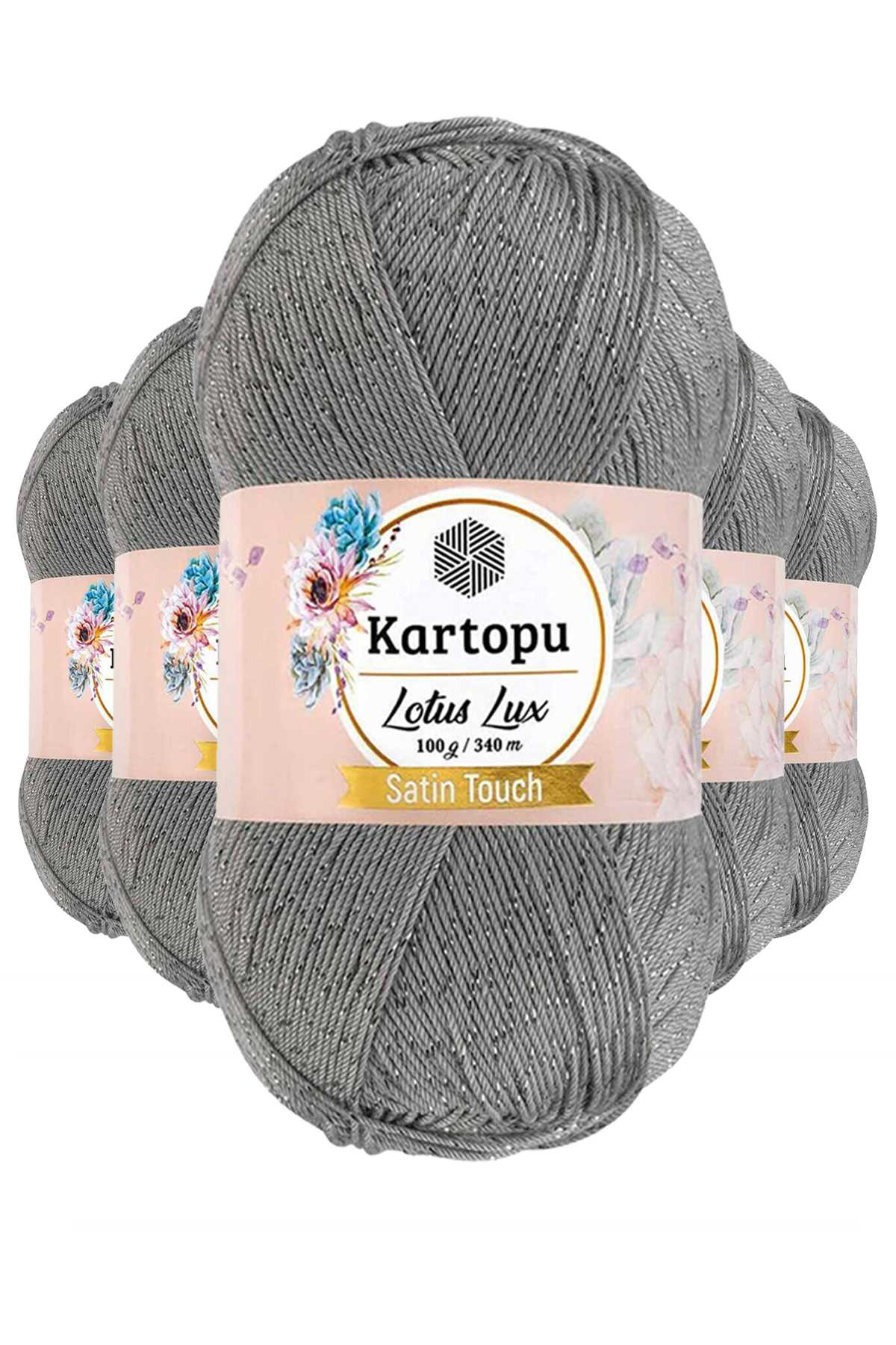 Just Cheap Store 5 Adet Lotus Lux Bikini Büstiyer Bluz Simli Örgü İpi K941 Açık Gr