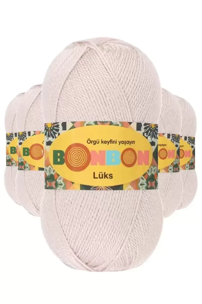 5 Adet Lüks Patik İpi Yünü Pudra 98405 - bonbon mudanis 5 Adet Lüks Patik İpi Yünü Pudra 98405 - bonbon mudanis