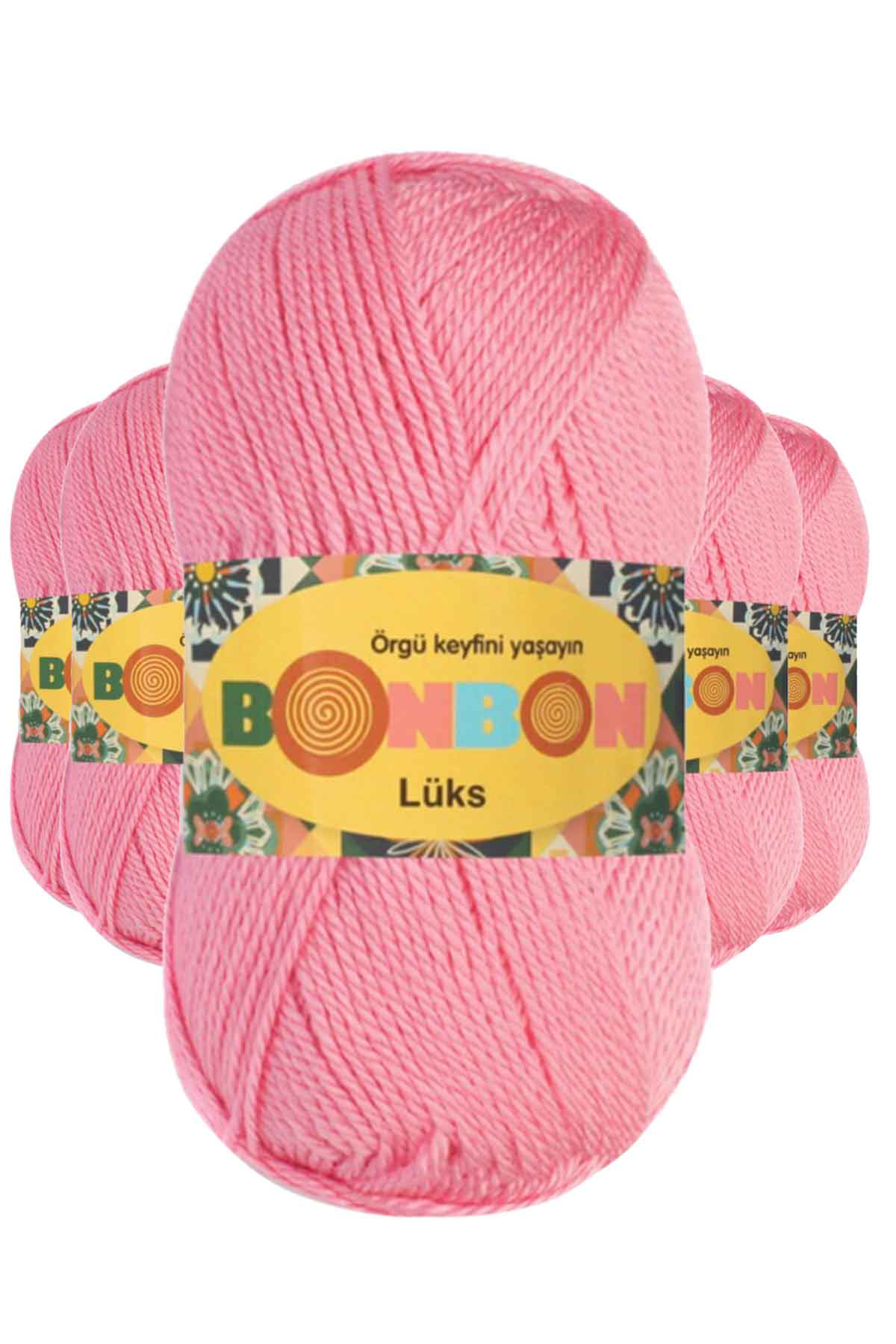 5 Adet LüPatik İpi Yünü Koyu Pembe 98298