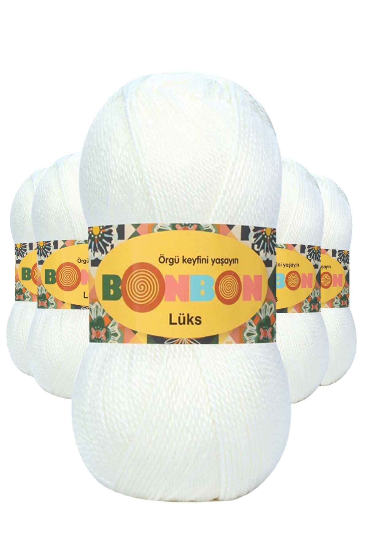 5 Adet LüPatik İpi Yünü Beyaz 98200