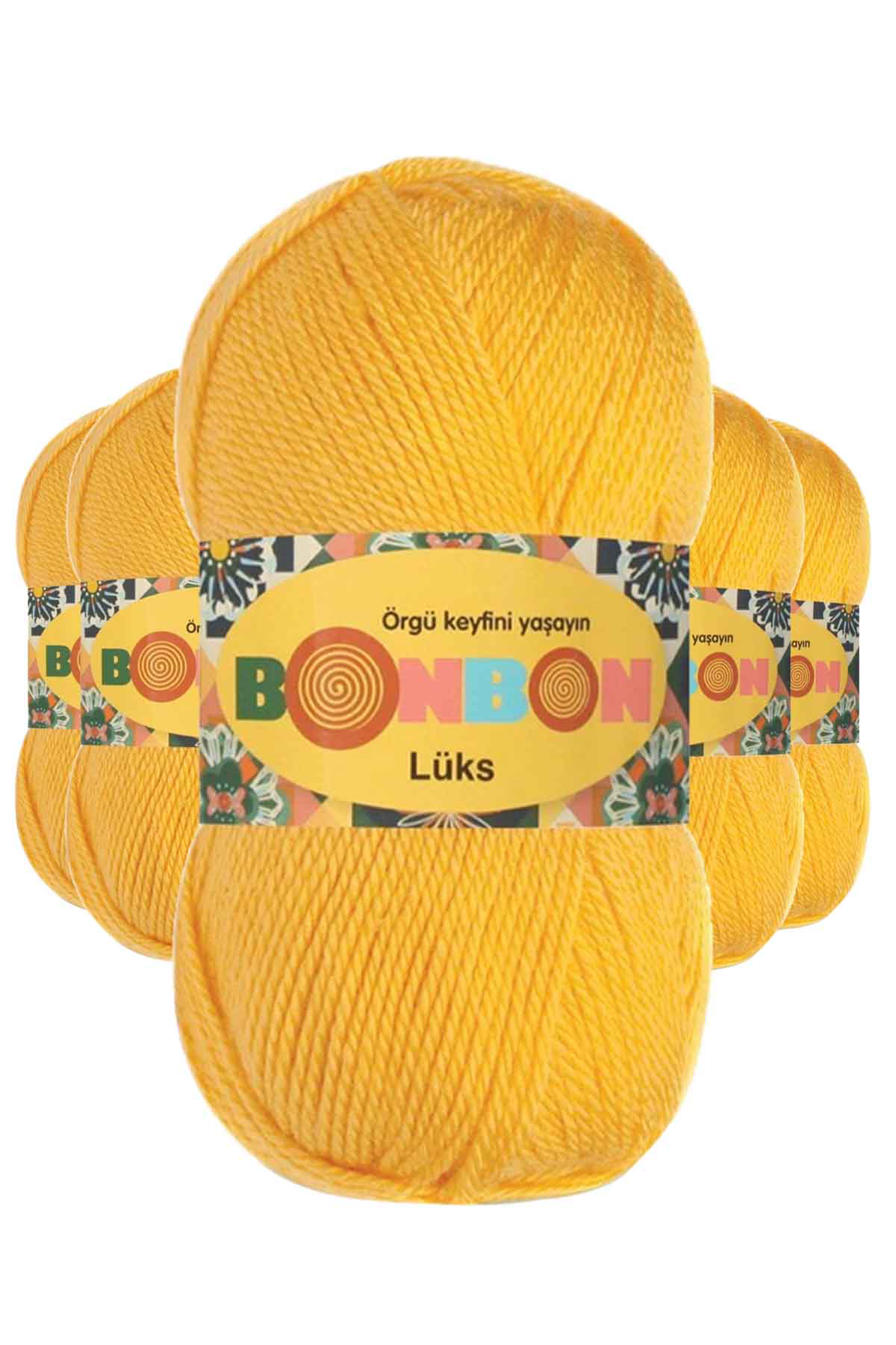 5 Adet LüPatik İpi Yünü Sarı 98289