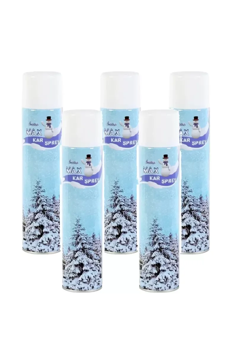 5 Adet Max Kar Köpüğü Spreyi, Eriyen Kar Taneleri, Parti Köpük Ka