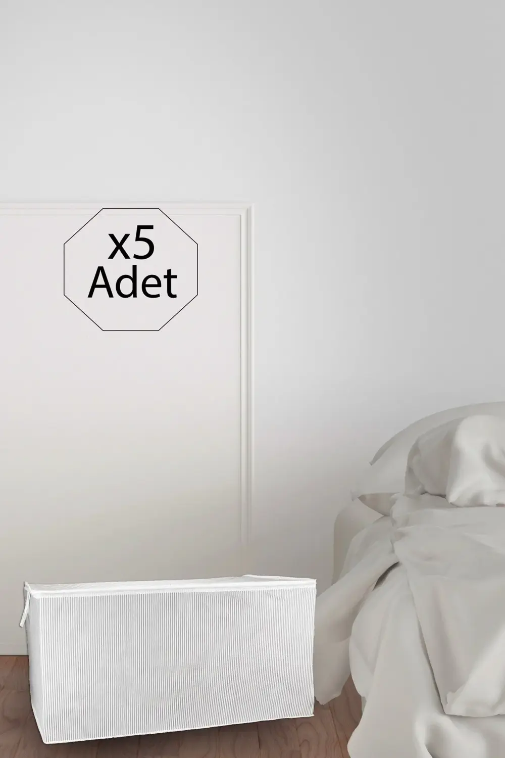 5 Adet Mega Boy Tela Kumaş Yorgan Yastık Kıyafet Hurcu 80x60x40 C