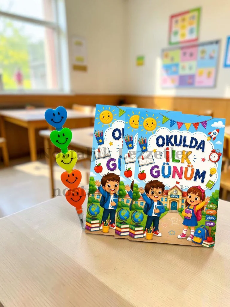 5 Adet Okulda İlk Günüm Yazılı Hediye Seti 1. Sınıf- Sene Başı Ka 5 Adet Okulda İlk Günüm Yazılı Hediye Seti 1. Sınıf- Sene Başı Ka