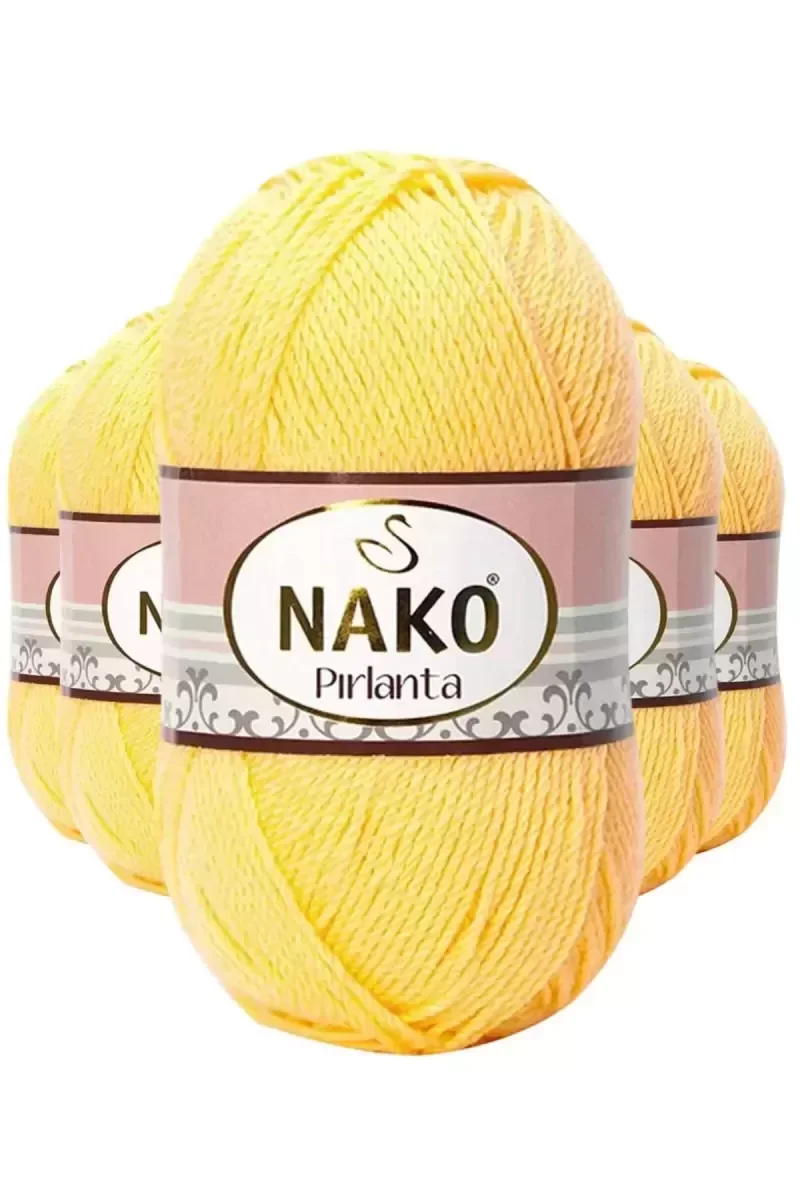 5 Adet Pırlanta Amigurumi El Örgü İpi Yünü Saman Sarı 215 - nako 5 Adet Pırlanta Amigurumi El Örgü İpi Yünü Saman Sarı 215 - nako