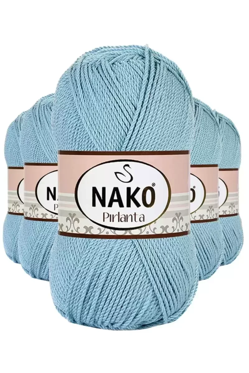 5 Adet Pırlanta Amigurumi El Örgü İpi Yünü Azur 10482 - nako muda 5 Adet Pırlanta Amigurumi El Örgü İpi Yünü Azur 10482 - nako muda