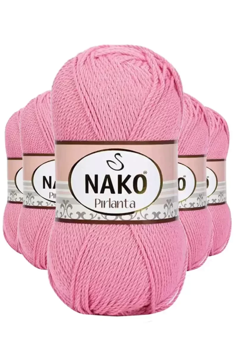 5 Adet Pırlanta Amigurumi El Örgü İpi Yünü Pembe 6740 - nako muda 5 Adet Pırlanta Amigurumi El Örgü İpi Yünü Pembe 6740 - nako muda