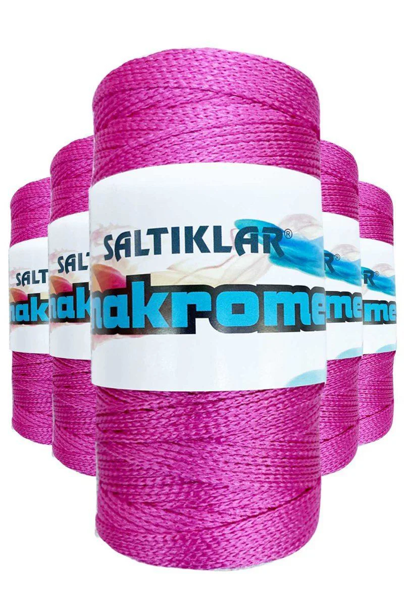 5 Adet Polyester Makrome İpi 1538 Fuşya - Çanta Cüzdan Supla Örgü İpi 100gr Fiyatı, Yorumları ve Özellikleri