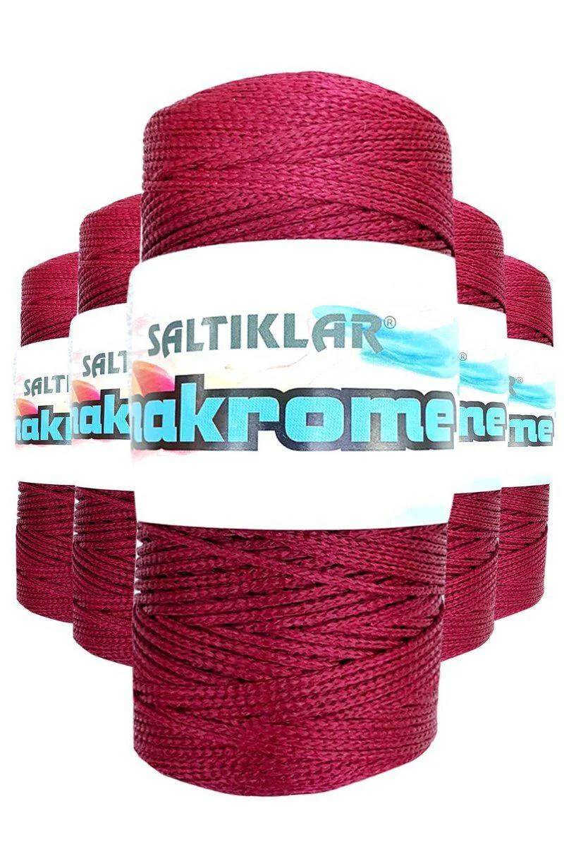 5 Adet Polyester Makrome İpi 1560 Bordo 100gr – Çanta, Cüzdan ve Supla Örgü İpi Fiyatı, Yorumları ve Özellikleri