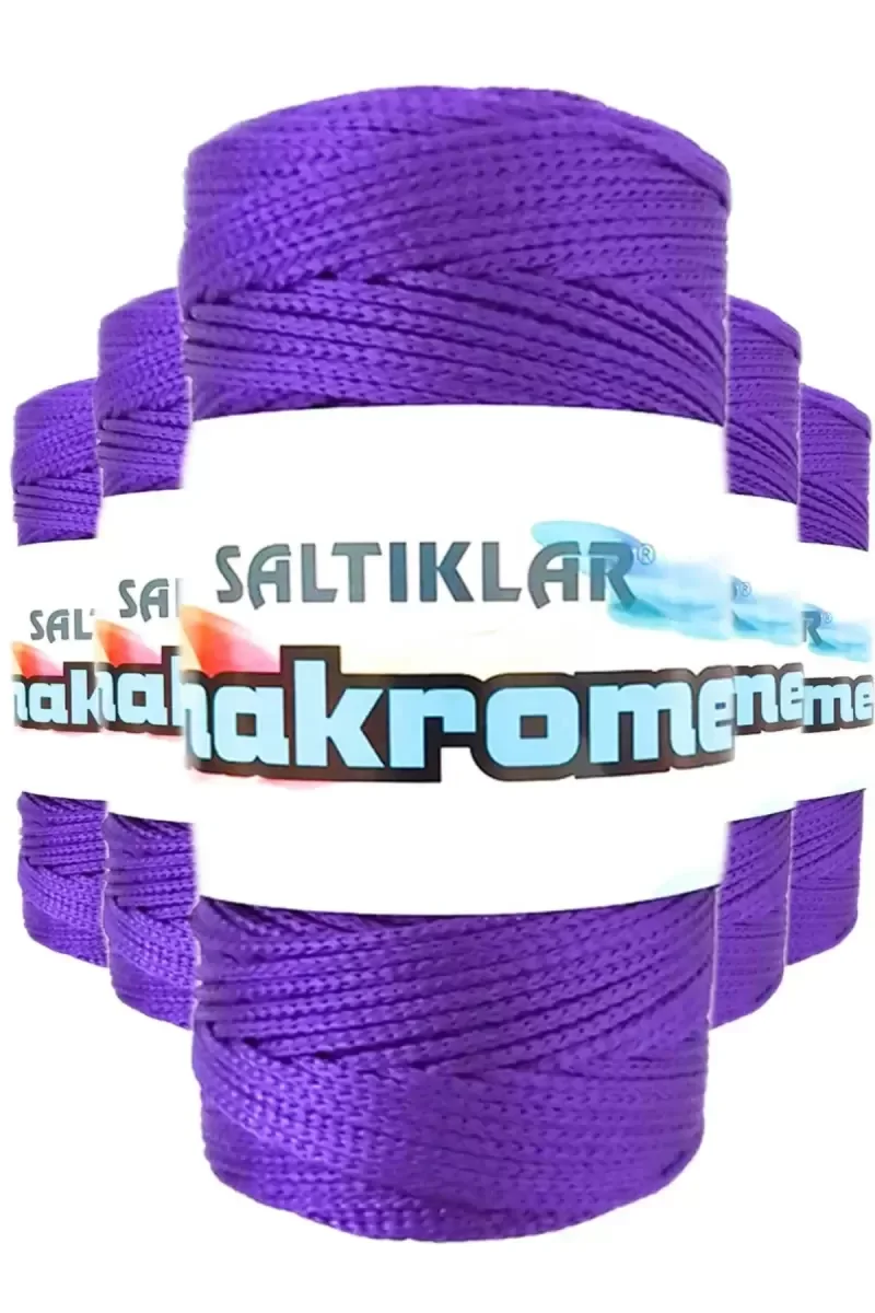 5 Adet Polyester Makrome İpi 4250 Mor 100 gr 5 Adet Polyester Makrome İpi 4250 Mor 100 gr
