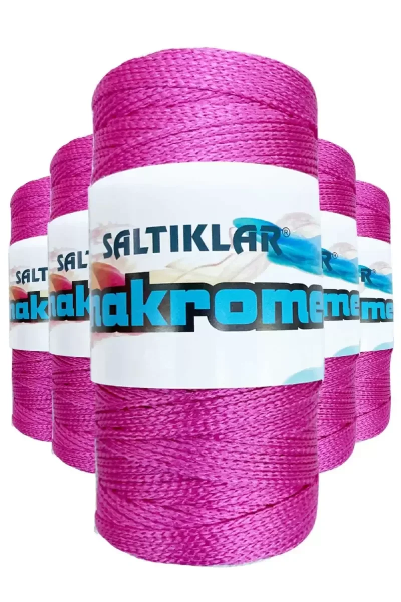 5 Adet Polyester Makrome İpi 1538 Fuşya 100 gr 5 Adet Polyester Makrome İpi 1538 Fuşya 100 gr