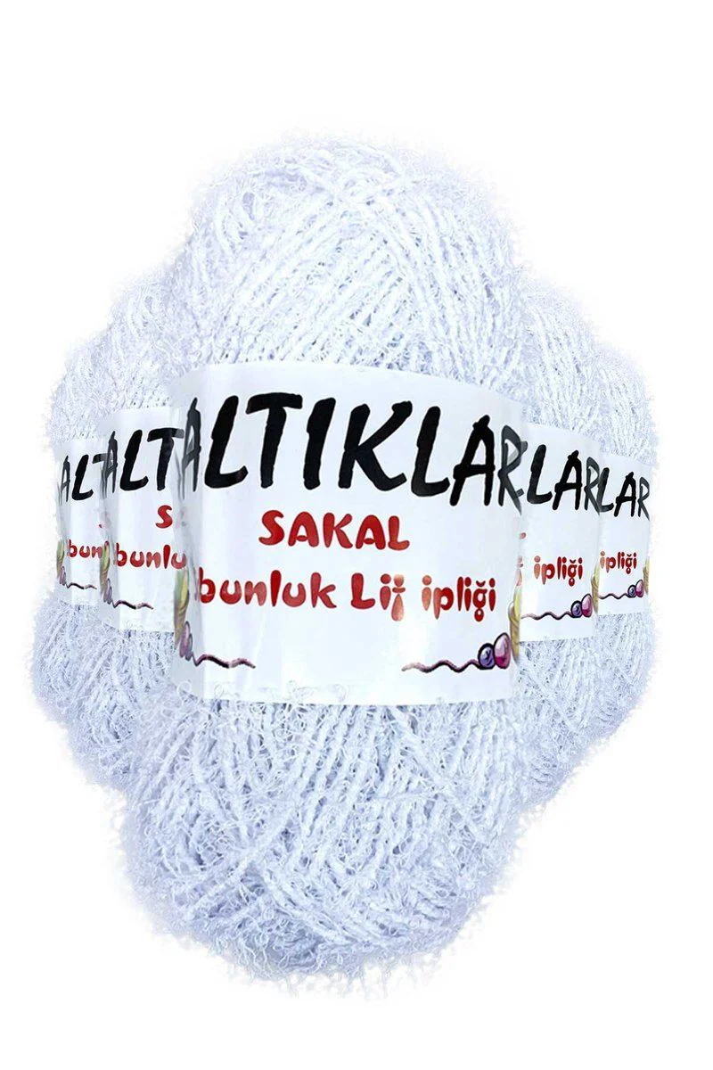5 Adet Sakal Sabunluk Lif İpliği Optik Beyaz - Çok Amaçlı Sert Lif İpliği
