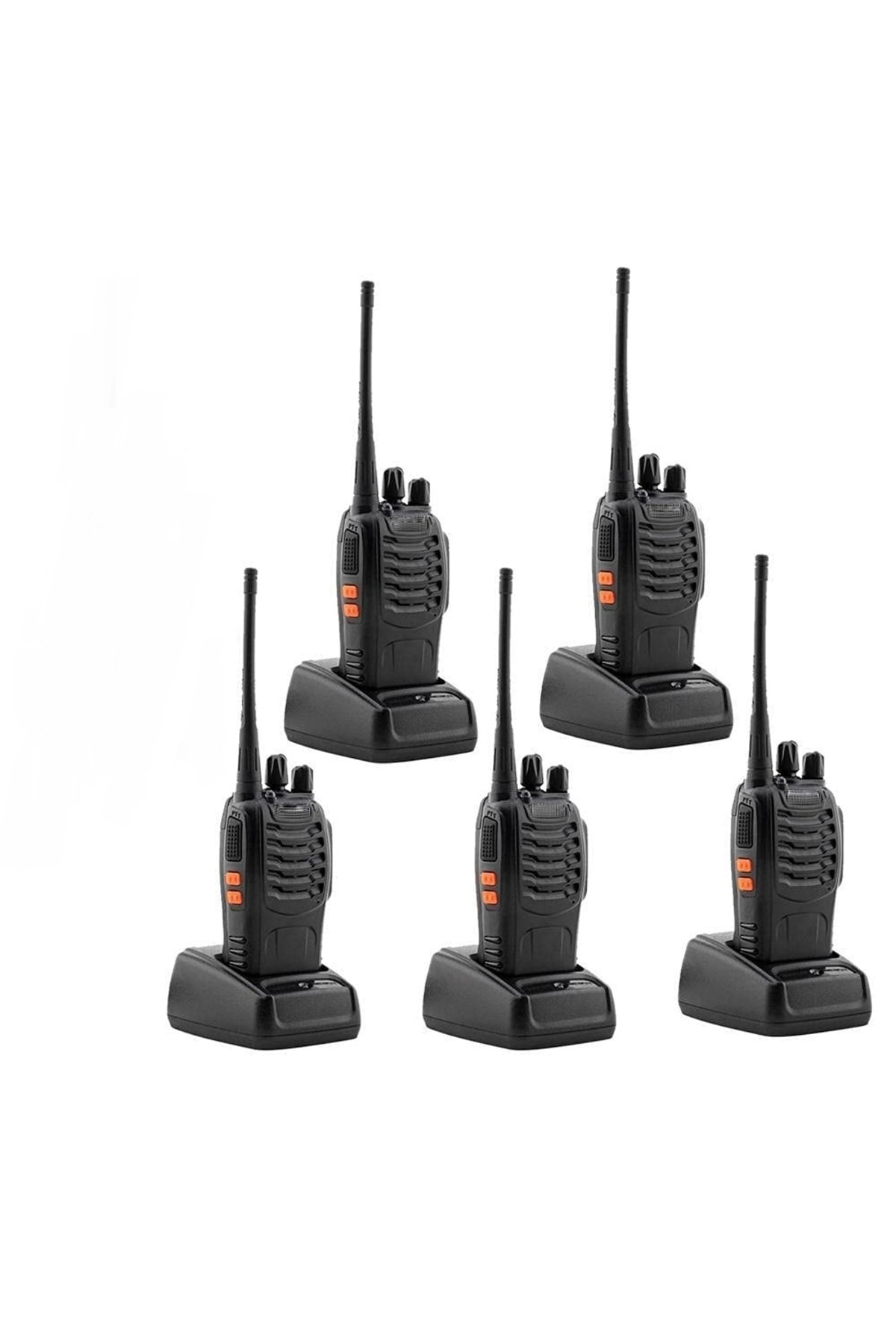 5 Adet Satış Pazarlama Mağaza Depo Haberleşme Telsiz Seti Kulaklı