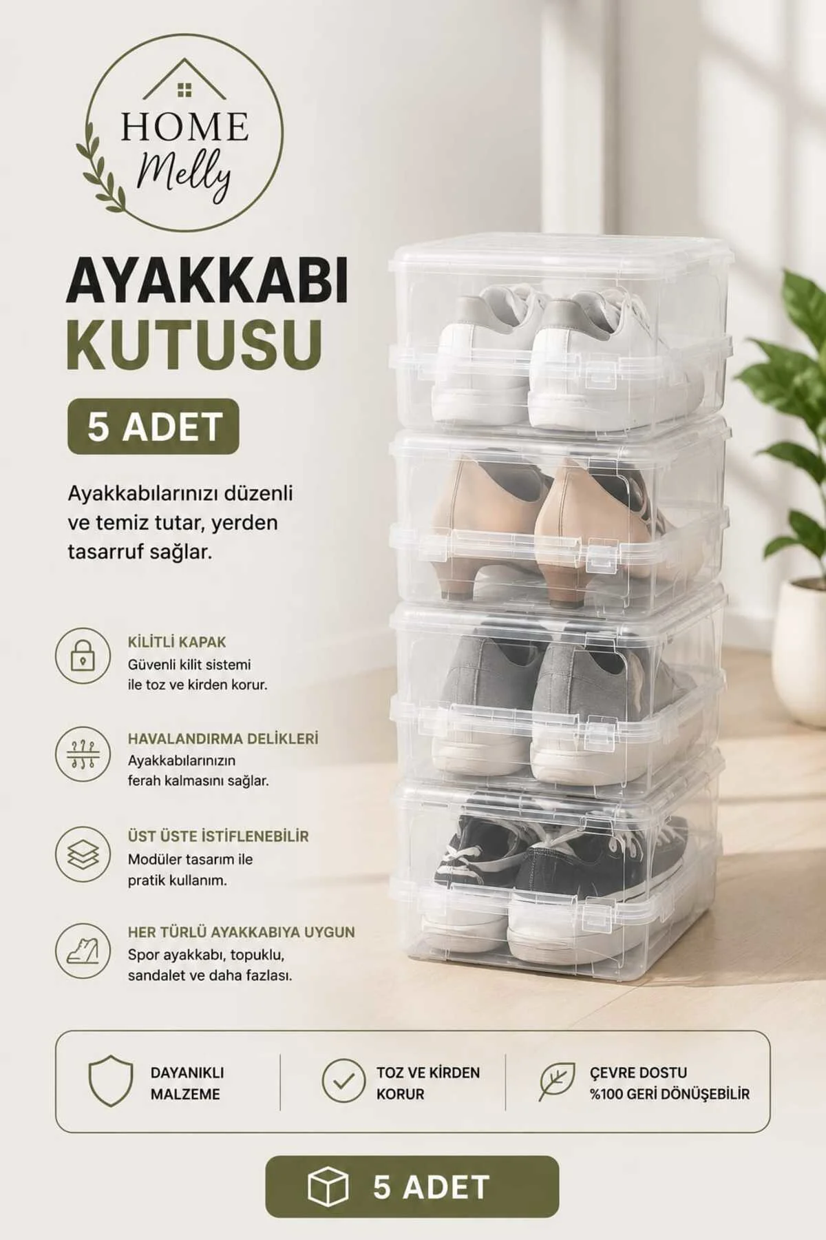 5 Adet Şeffaf Ayakkabı Kutusu – Dayanıklı, Üst Üste Istiflenebilir, Bay & Ayakkabı Için 5 Adet Şeffaf Ayakkabı Kutusu – Dayanıklı, Üst Üste Istiflenebilir, Bay & Ayakkabı Için