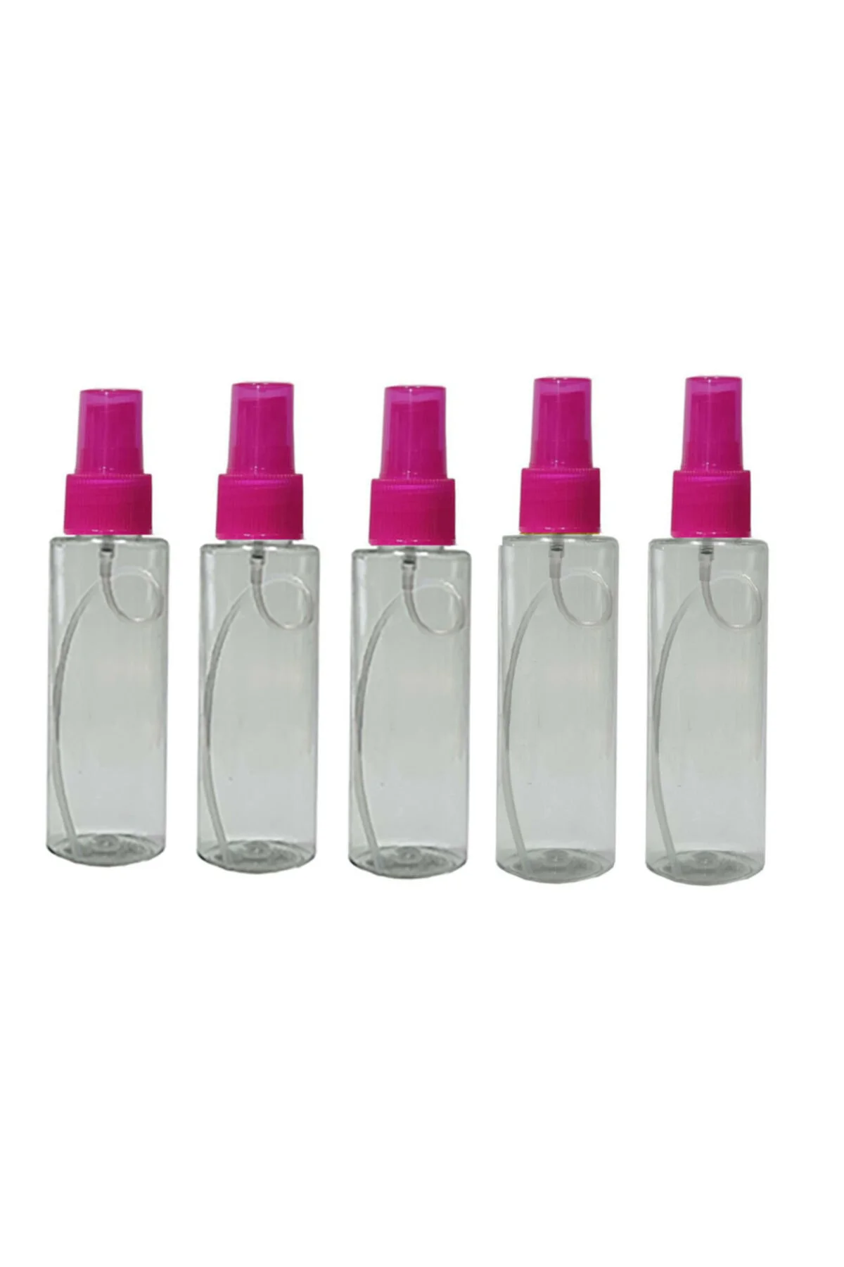 5 Adet Sert Plastik 100ml Boş Sprey Kolonya Dezenfektan Şişesi Pe