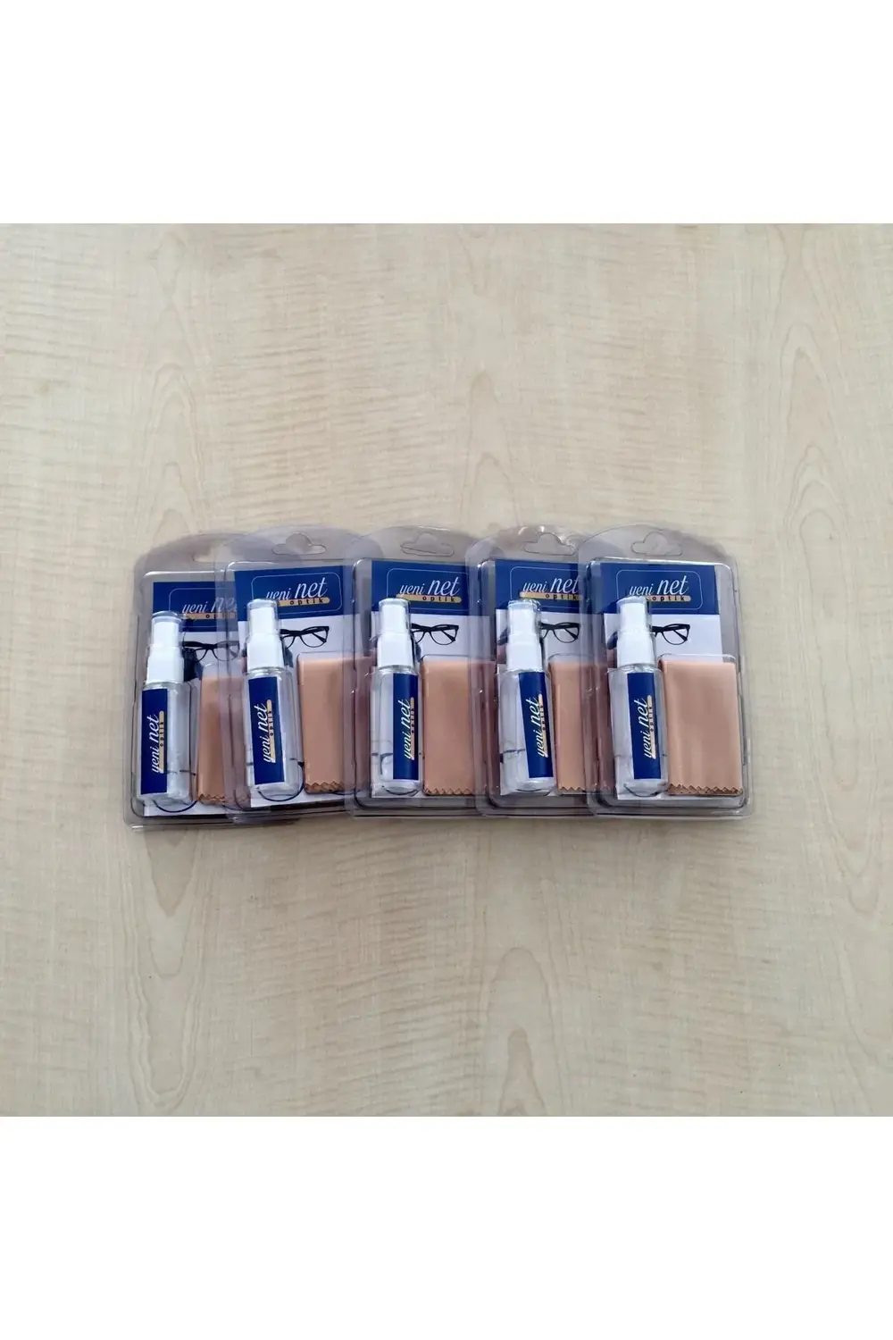 5 Adet Set 30ml Optik&güneş Gözlük Cam Temizleme Sprey Mikrofiber