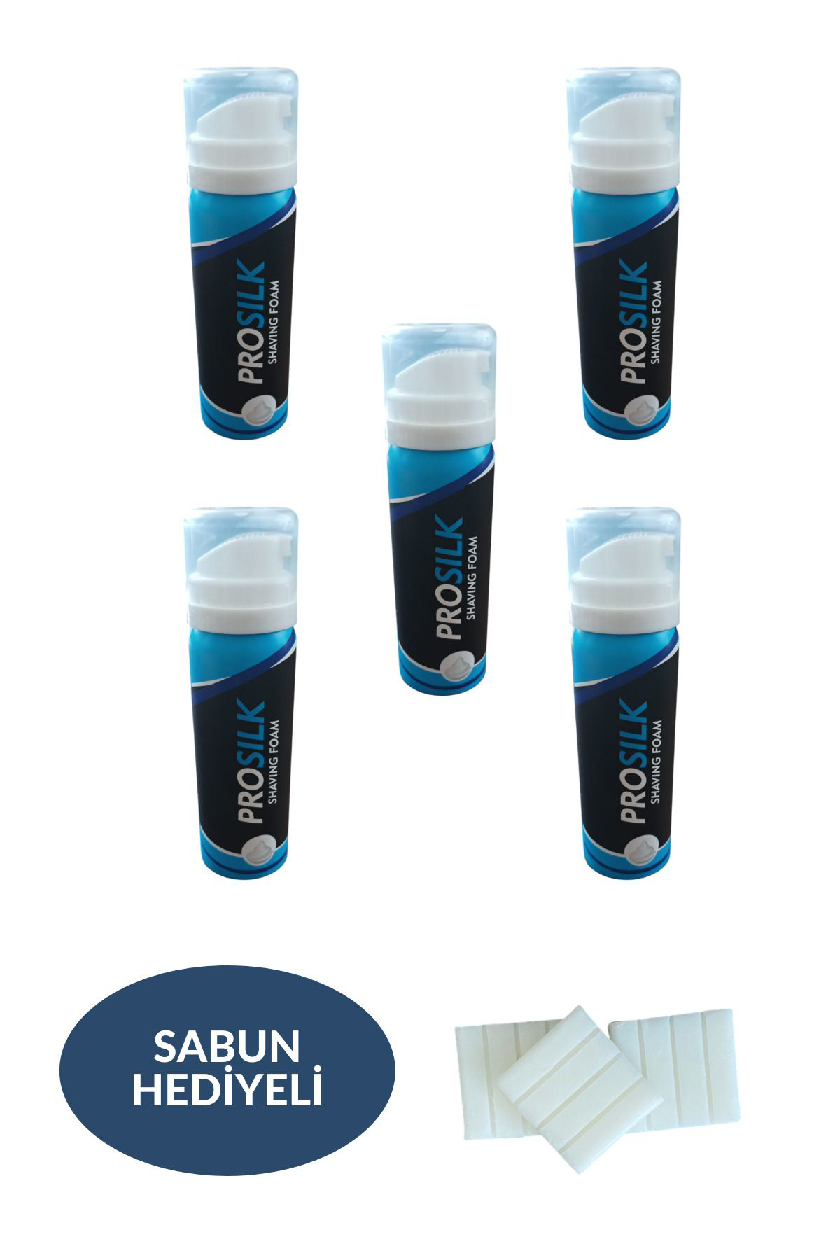 Otel Bukleti 5 Adet Seyehat Boy Traş Köpüğü 50 Ml + 3 Adet Mini Sabun Hediye