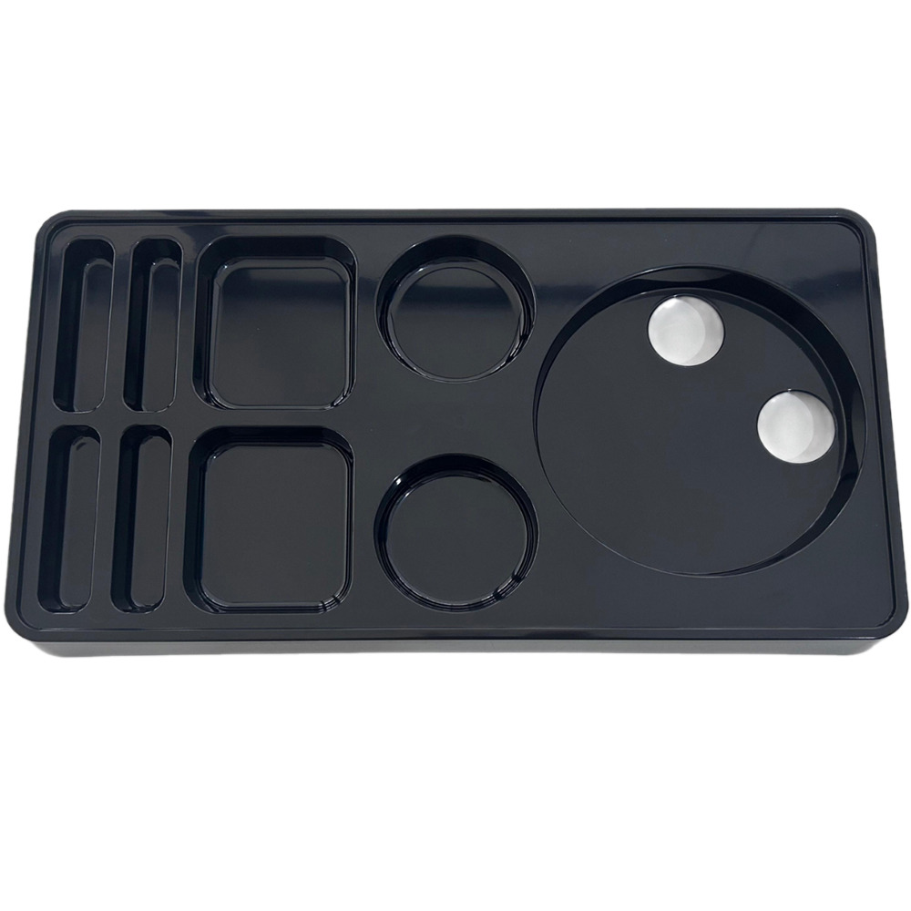 5 Adet Sunum İkram Tepsisi Otel Servis Karşılama  9 Bölmeli Plast