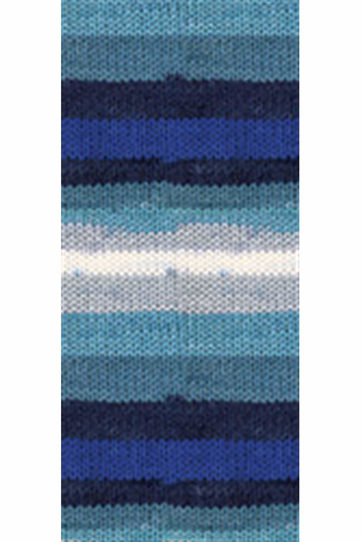 Just Cheap Store 5 Adet Vega Stripe Premium Akrilik El Örgü İpi Yünü No: 82423