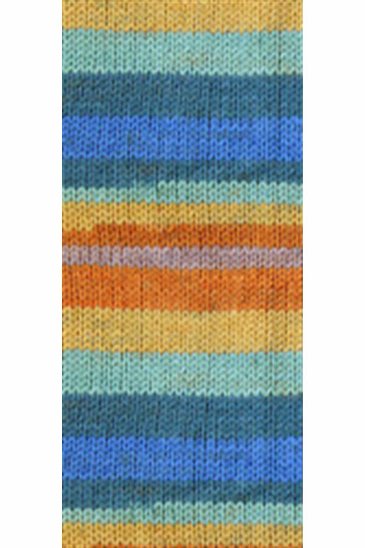 Just Cheap Store 5 Adet Vega Stripe Premium Akrilik El Örgü İpi Yünü No: 82421