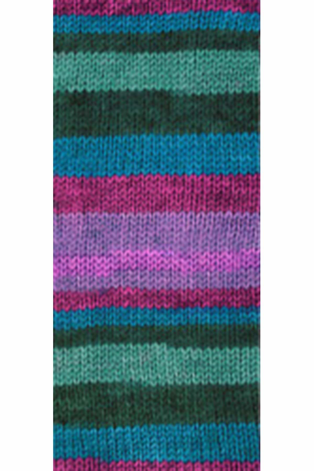 Just Cheap Store 5 Adet Vega Stripe Premium Akrilik El Örgü İpi Yünü No: 82408