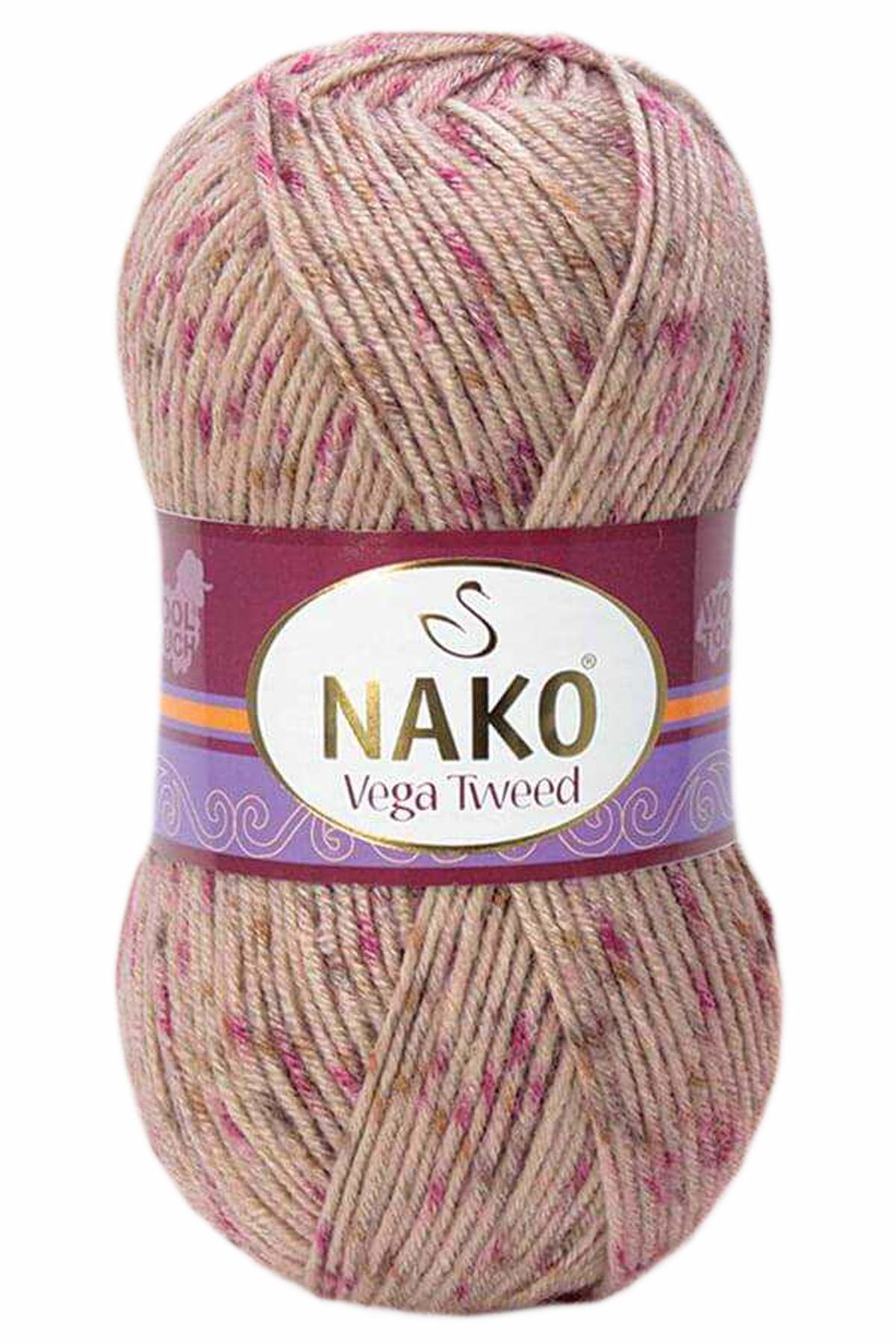 Just Cheap Store 5 Adet Vega Tweed Premium Akrilik El Örgü İpi Yünü No: 31758