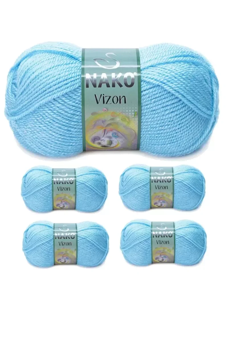 5 Adet Vizon Premium Akrilik El Örgü İpi Yünü Renk No:214 Ufuk Ma 5 Adet Vizon Premium Akrilik El Örgü İpi Yünü Renk No:214 Ufuk Ma