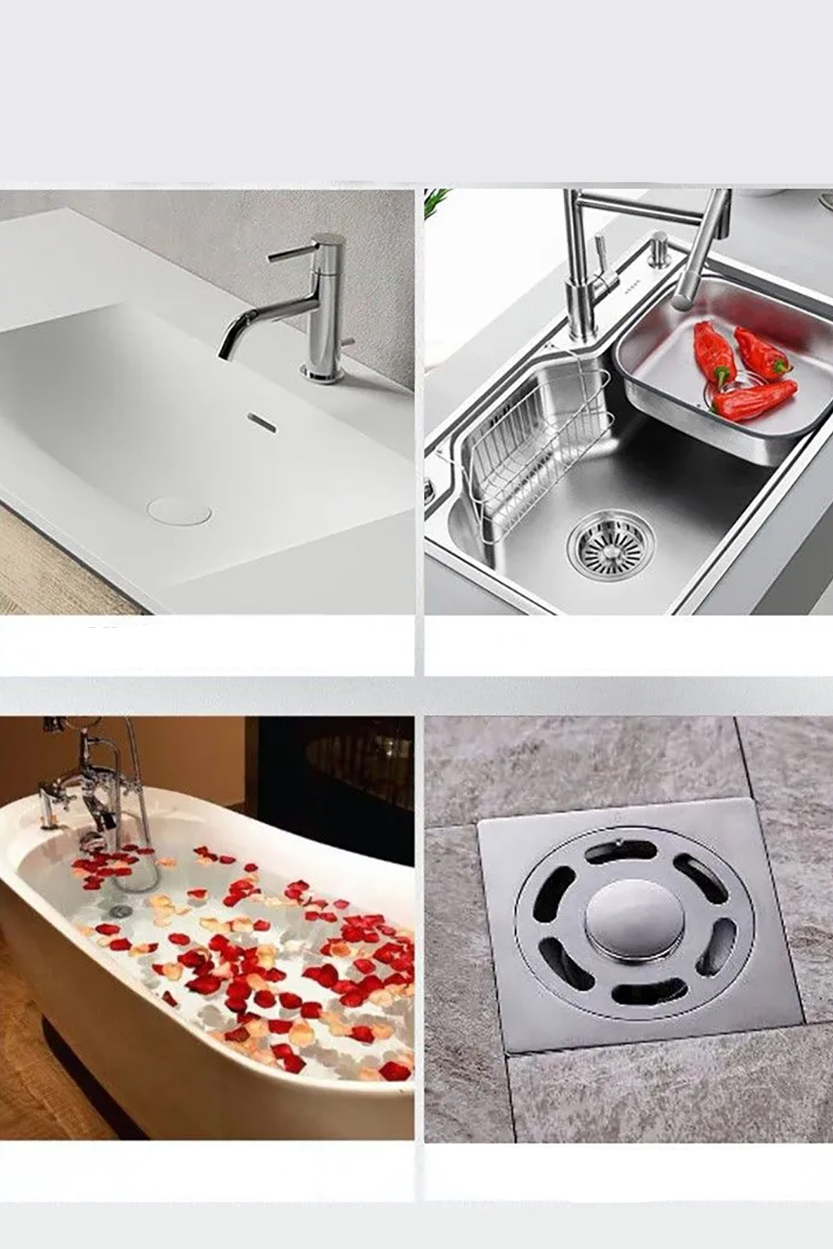 5 Adet Yapışkanlı Banyo Gider Koruyucu Saç Toplayıcı – Gider Böce