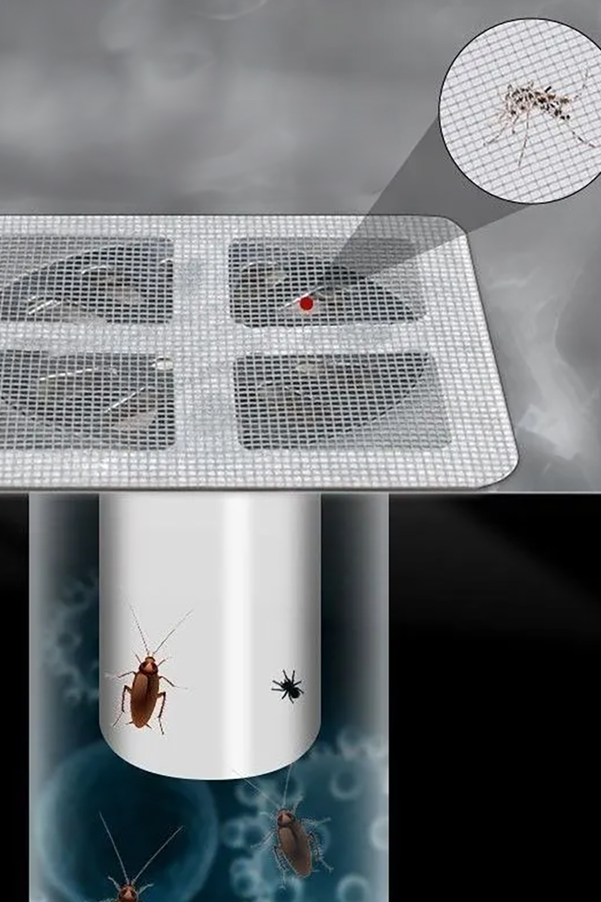 5 Adet Yapışkanlı Banyo Gider Koruyucu Saç Toplayıcı – Gider Böce