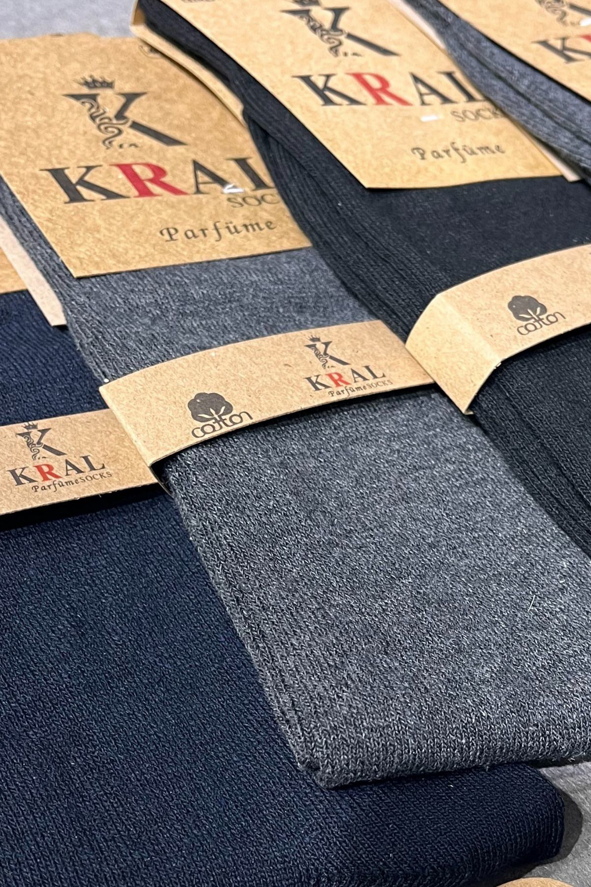 Kral Socks 5 Adet Yazlik Penye Erkek Orta Uzun Çorap Parfümlü