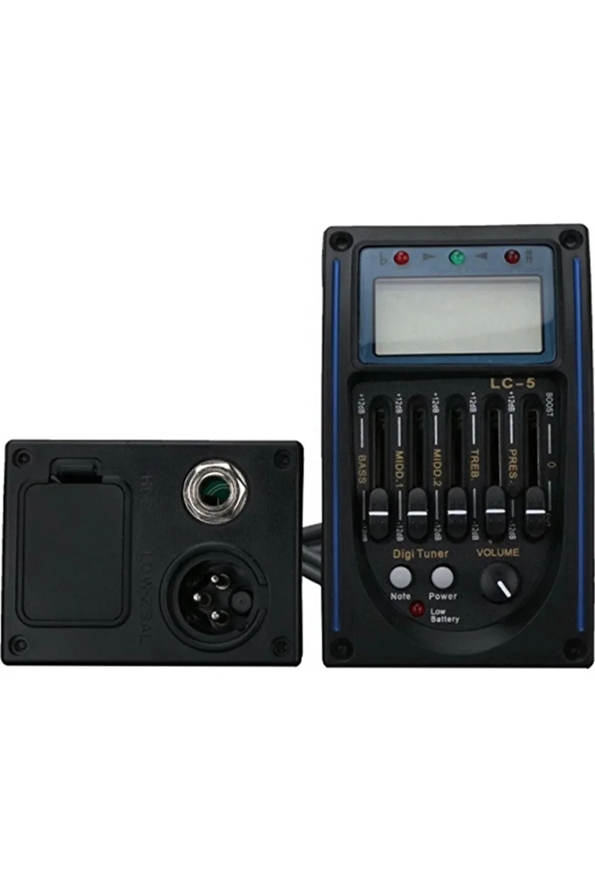 5-Bant Lc5 Ekolayzır Gitar Eşikaltılı LCD Ekranlı