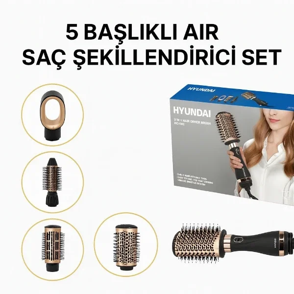 5 Başlıklı Air Saç Şekillendirici Set Fiyatı, Yorumları ve Özellikleri