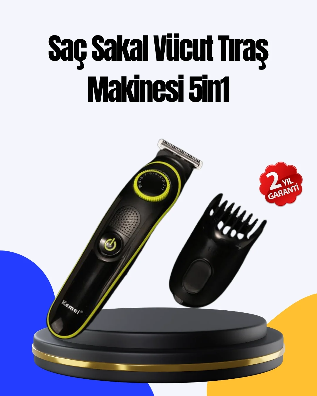 5 Başlıklı Çok Fonksiyonlu Saç Kesme ve Sakal Düzeltme Makinesi Erkek Bakım Aleti 5 Başlıklı Çok Fonksiyonlu Saç Kesme ve Sakal Düzeltme Makinesi Erkek Bakım Aleti