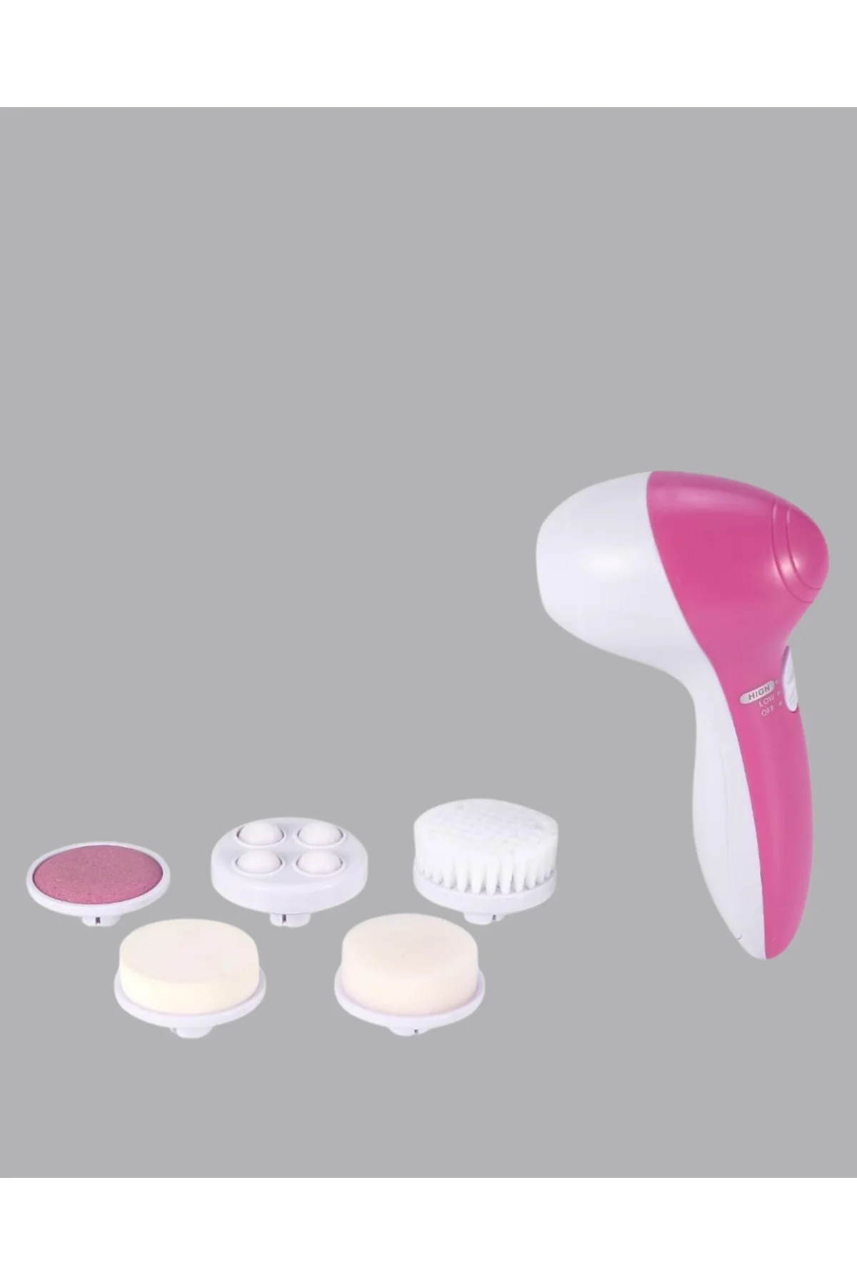 5 Başlıklı Yüz Masaj Aleti – Cilt Temizleme, Peeling, Siyah Nokta