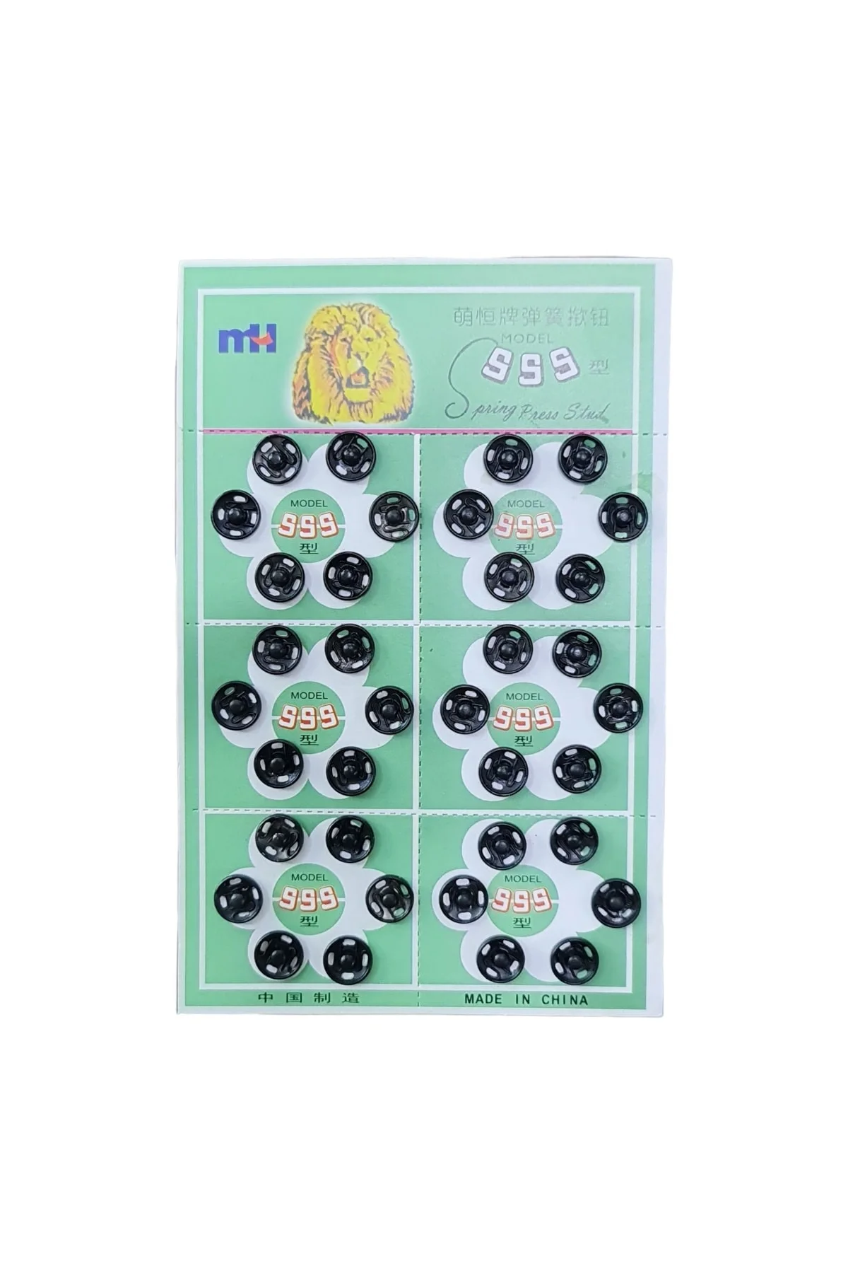 5 Boy Metal, Dikmeli Çıtçıt Düğme Seti. 8mm/10mm/12mm/14mm/16mm