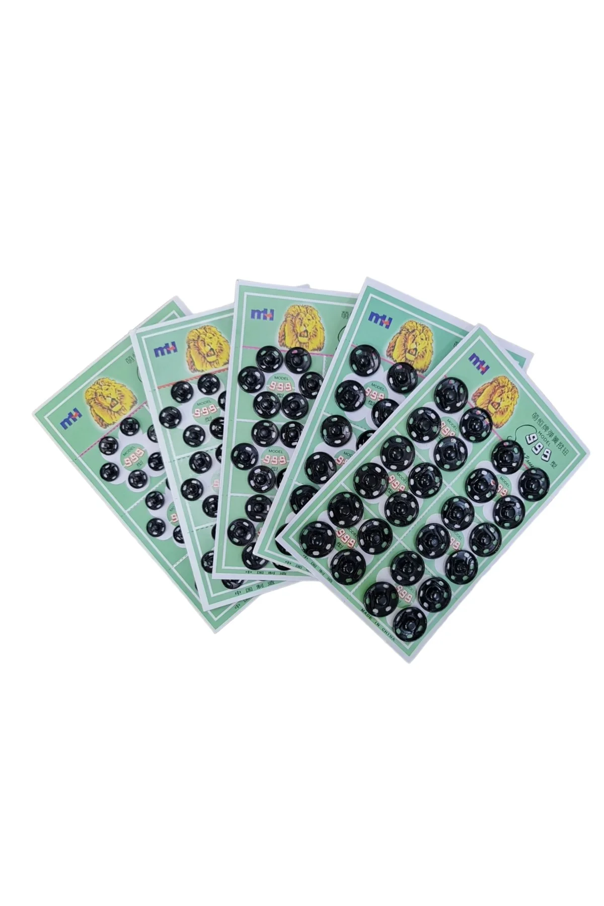 5 Boy Metal, Dikmeli Çıtçıt Düğme Seti. 8mm/10mm/12mm/14mm/16mm