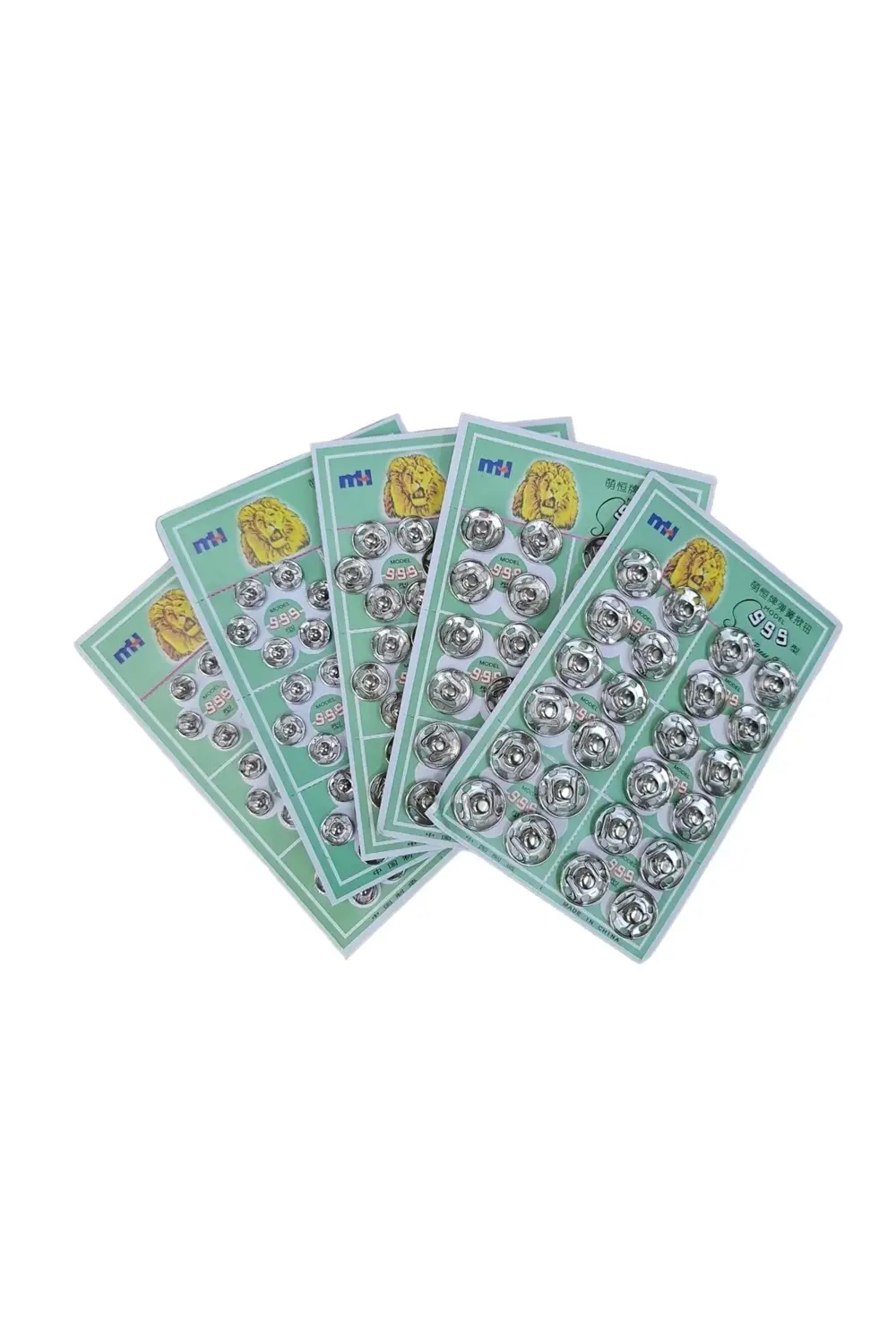 5 Boy Metal, Dikmeli Çıtçıt Düğme Seti. 8mm/10mm/12mm/14mm/16mm