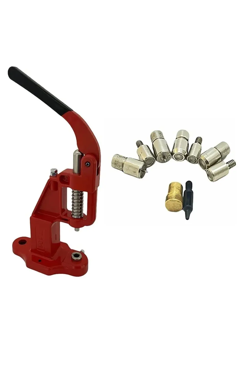 Tuhafiyecimiz 5 Çeşit Kalıplı Rivet / Perçin Tulumba Pres Seti ( 4 Rivet Kalıbı