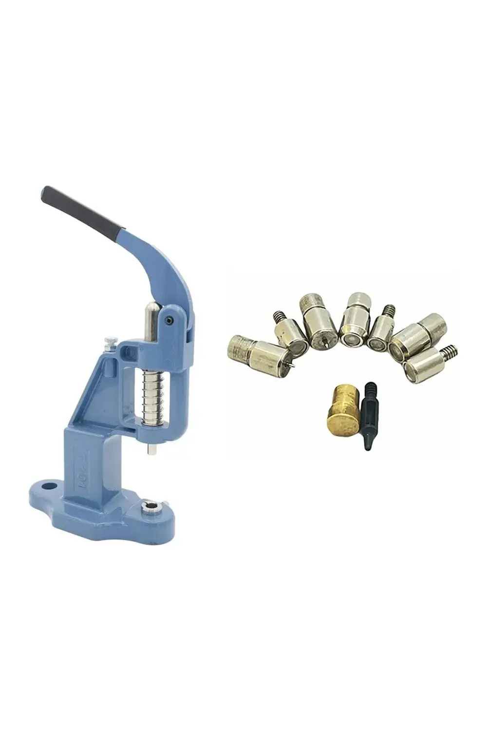 Tuhafiyecimiz 5 Çeşit Kalıplı Rivet / Perçin Tulumba Pres Seti ( 4 Rivet Kalıbı