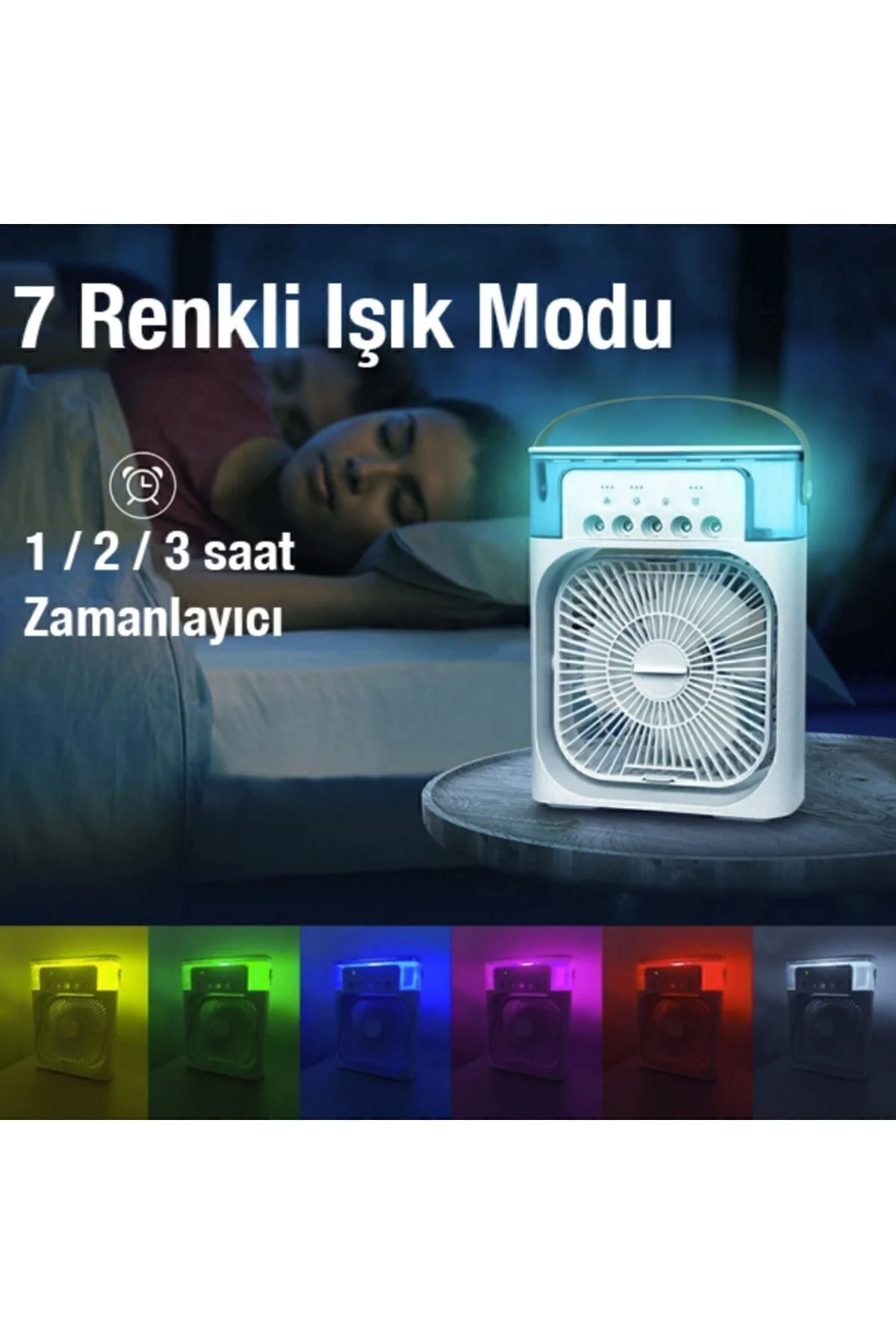 5 Çıkışlı Fanlı Ultrasonik Hava Nemlendirici, Oda Havasını Etkili Şekilde Nemlendirir