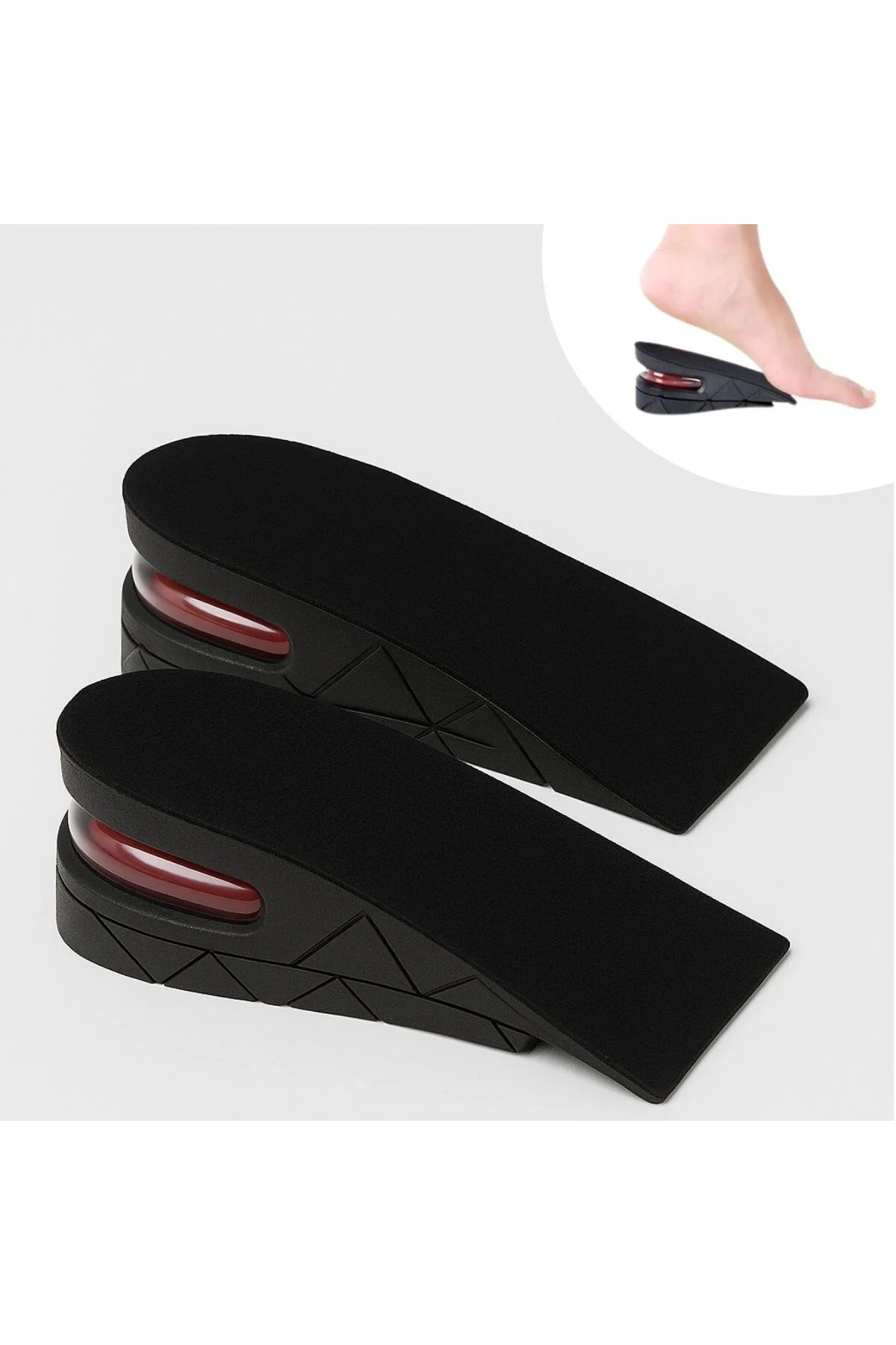 5 cm Boy Uzatıcı Silikon Ortopedik Topuk Tabanlık – Yüksek Konfor