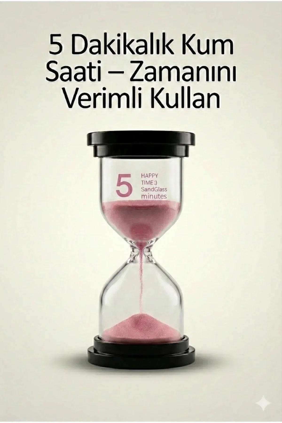 5 Dakikalık Kum Saati Zamanlayıcı – PEMBE Dekoratif Masa Saati 4 Renk Seçeneği 5 Dakikalık Kum Saati Zamanlayıcı – PEMBE Dekoratif Masa Saati 4 Renk Seçeneği