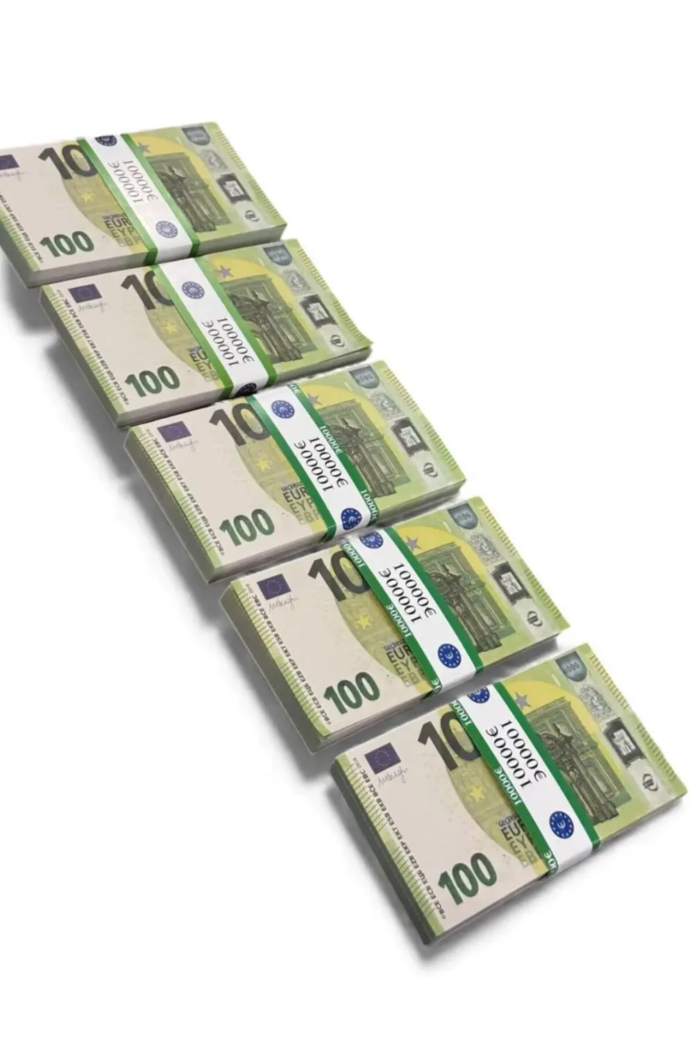 5 Deste 100 EURO Eğlencelik ve Dekoratif Para – Film Sahnesi, Düğ