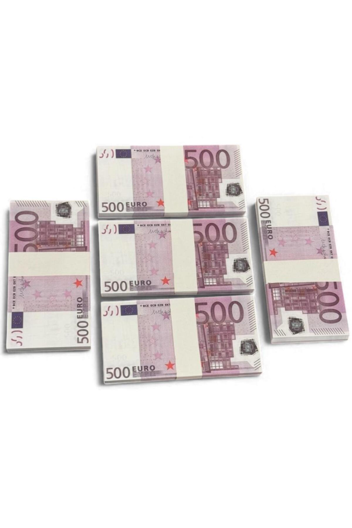 5 Deste 500 € Görünümlü Oyun Parası – Düğün, Kına, Koleksiyon, Mi