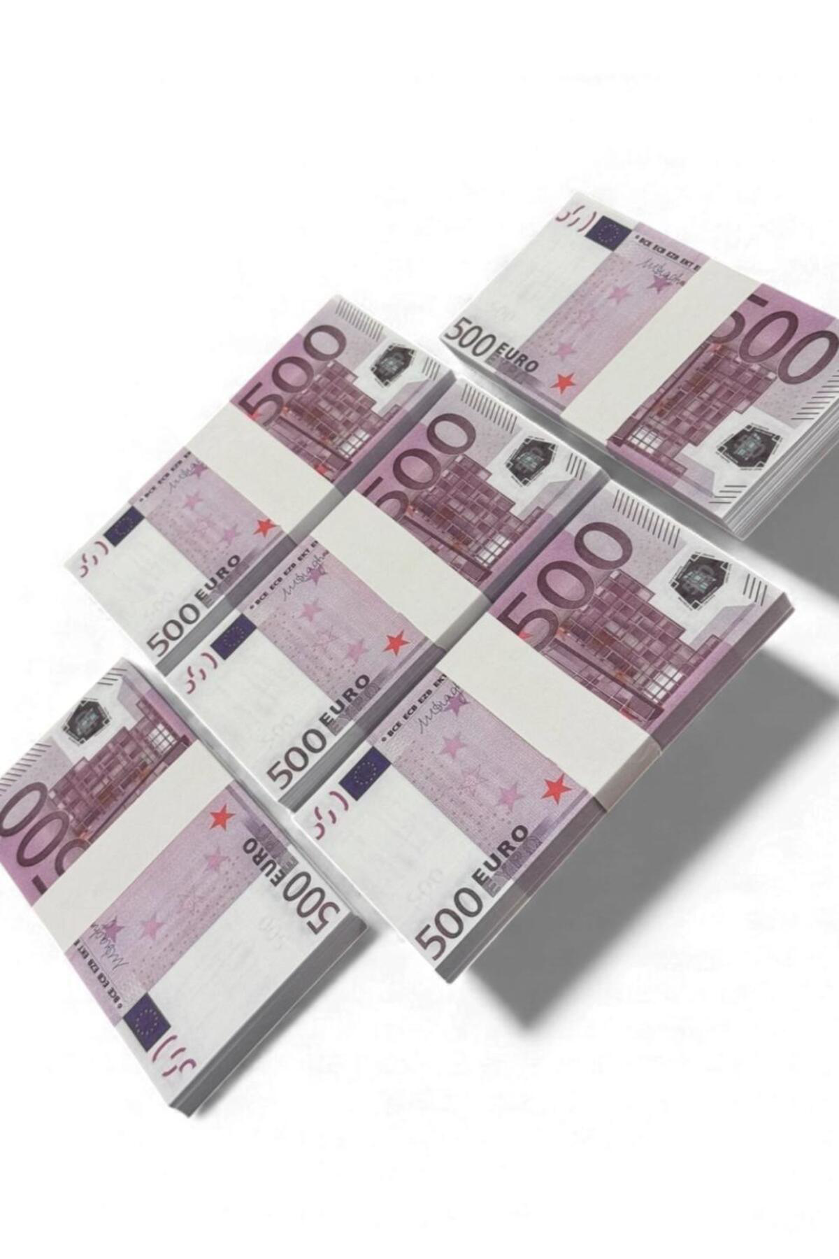 5 Deste 500 € Görünümlü Oyun Parası – Düğün, Kına, Koleksiyon, Mi