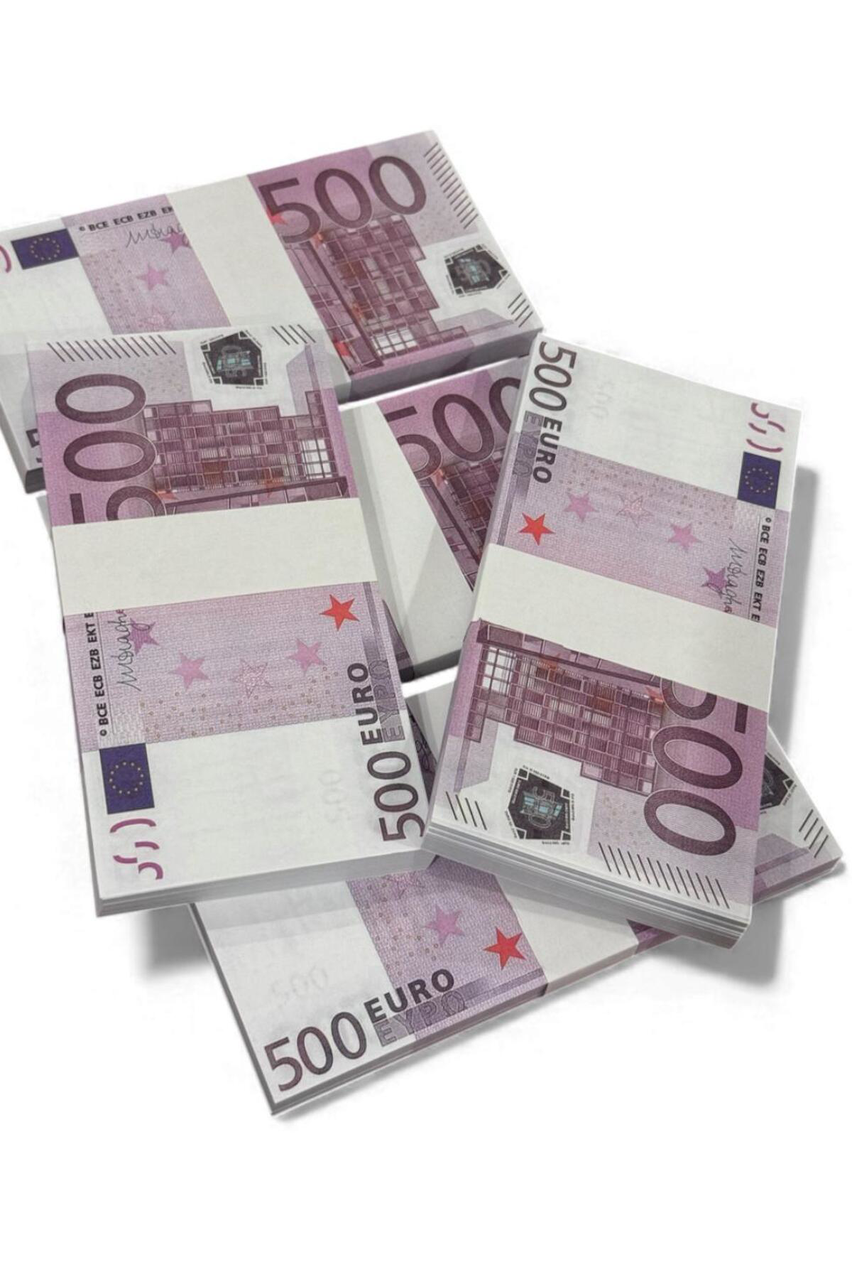 5 Deste 500 € Görünümlü Oyun Parası – Düğün, Kına, Koleksiyon, Mi