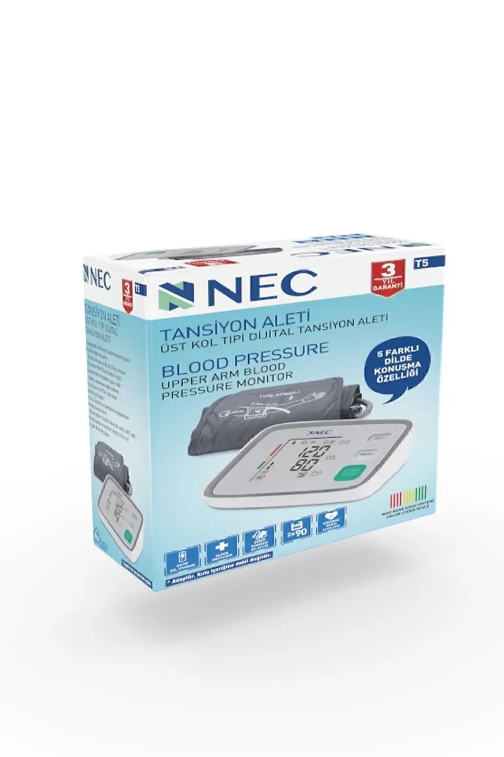 5 Dil Konuşan Tansiyon Aleti Almanca Ingilizce Rusşa Türkçe Arapç