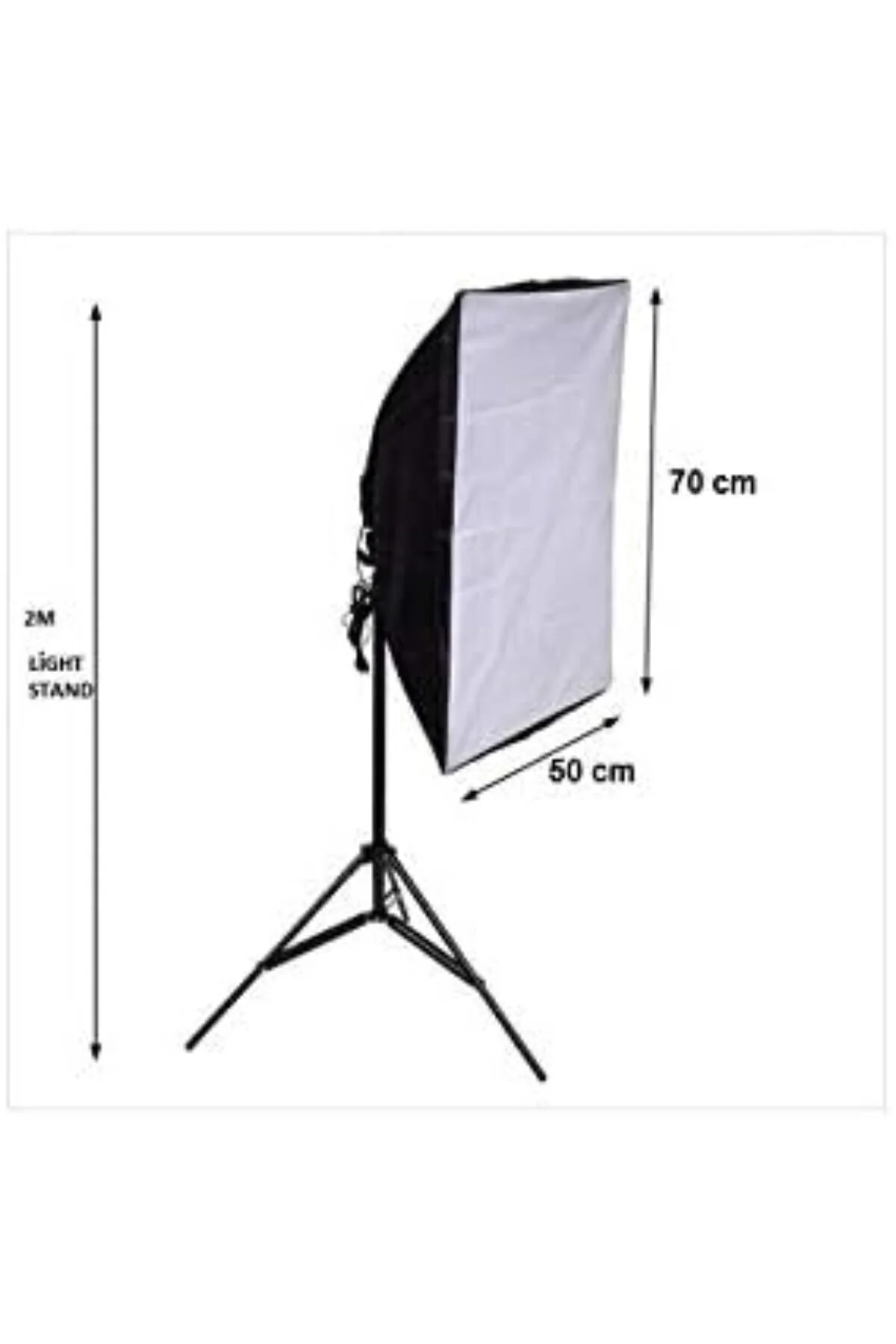 5 duylu Softbox +2m ışık ayağı + 5x20 wat led lamba (9000 LÜMEN)
